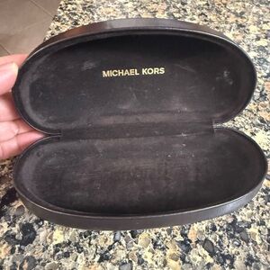 Michael Kors Dark Brown Glasses Case